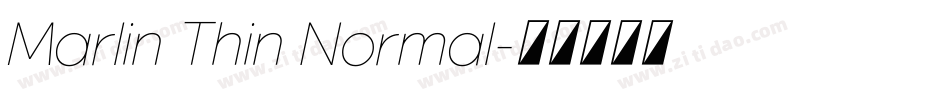 Marlin Thin Normal字体转换